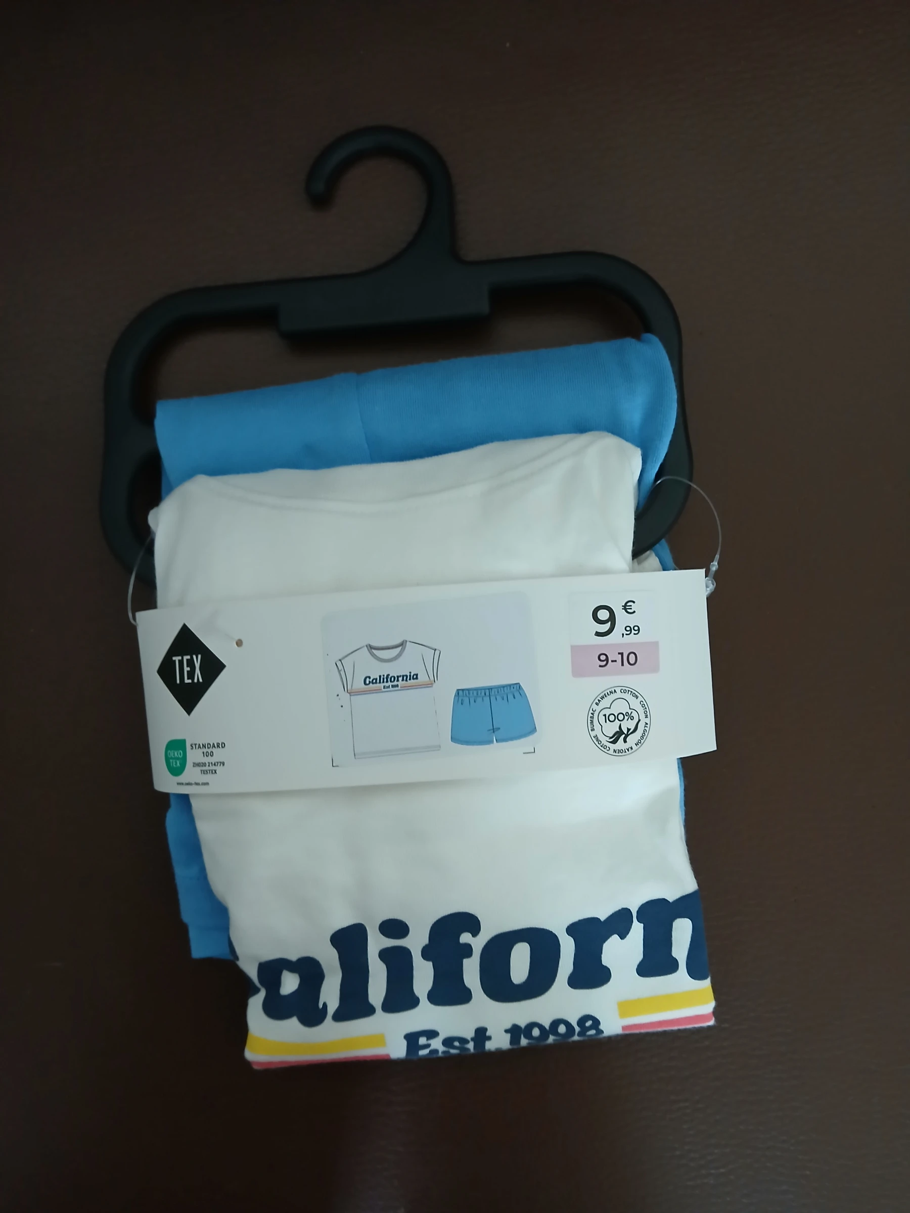 ensemble pyjamas short garcon tex 140 cm 9/10 ans